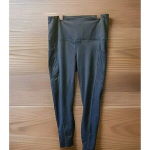 Velocity black leggings size small RN# 144526 cotton &‎ spandex 27" inseam